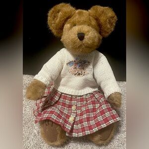 The Boyd’s Collection Teddy Bear movable arms legs skirt sweater